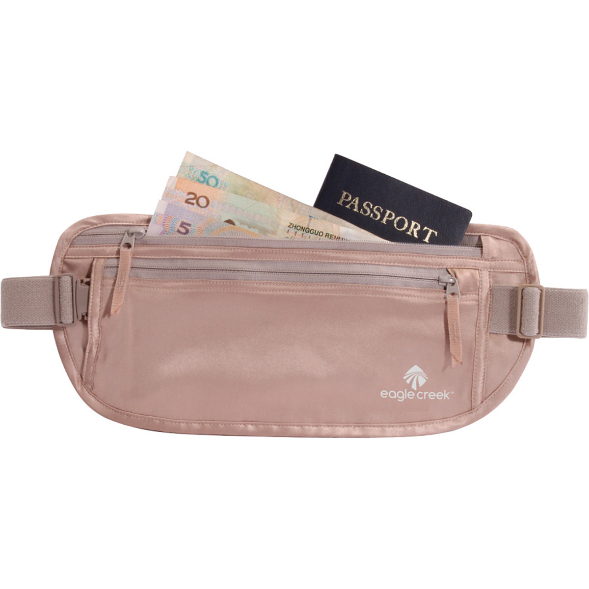 Image of Eagle Creek Silk Undercover Money Belt Rose, One Size