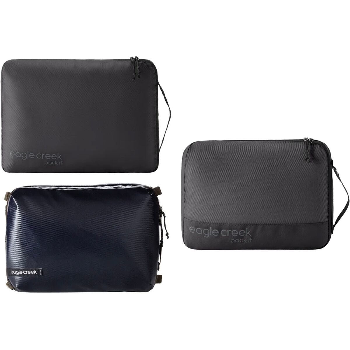 Image of Eagle Creek Pack-It Mixed 9.5L Cube Set Black, M/M/M