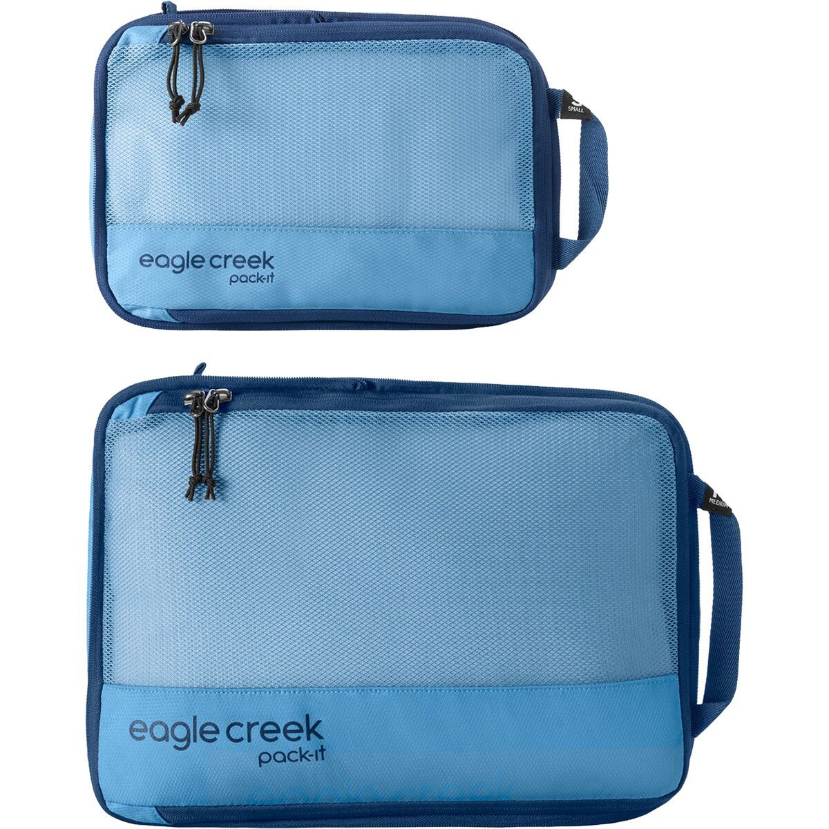 Image of Eagle Creek Pack-It Reveal Small/Medium Compression Cube Set Blue Dawn, S/M