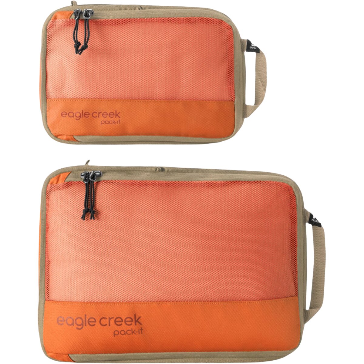 Image of Eagle Creek Pack-It Reveal Small/Medium Compression Cube Set Citrus Orange, S/M