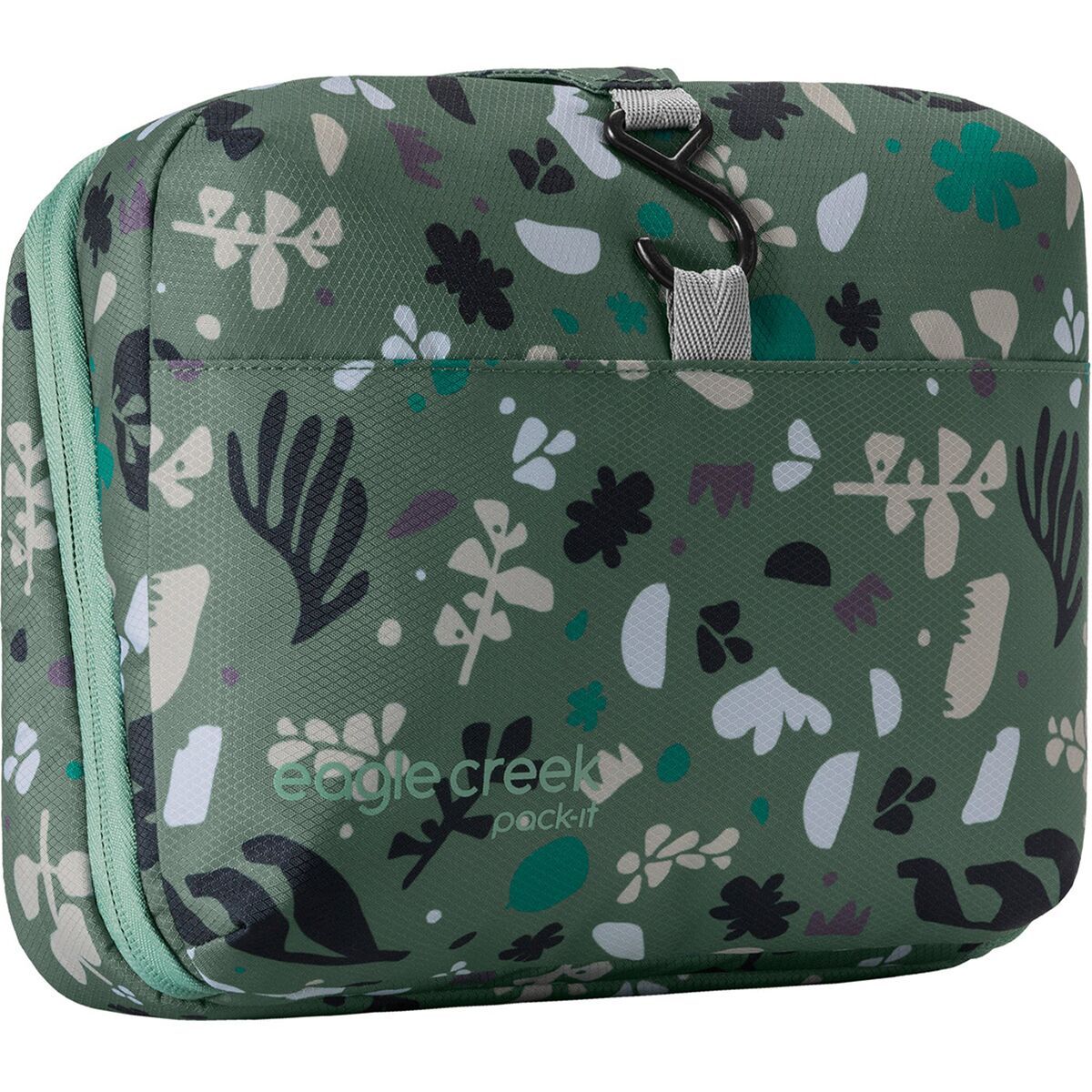 Image of Eagle Creek Pack-It Reveal Hanging Toiletry Kit Roots and Shoots: Duck Green, One Size
