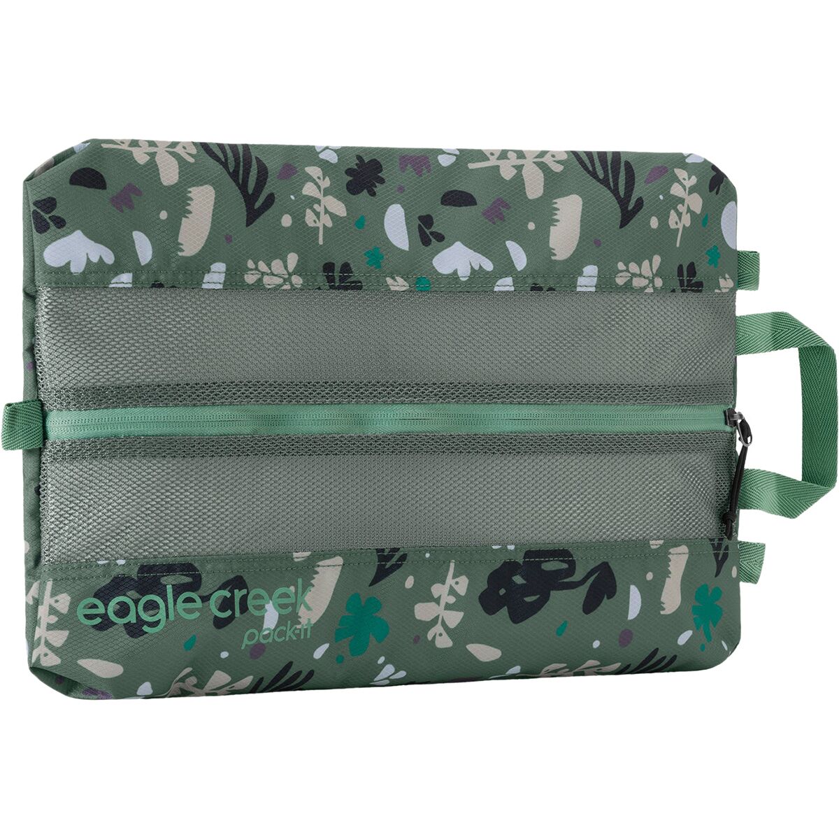 Image of Eagle Creek Pack-It Reveal Shoe Sac Roots and Shoots: Duck Green, One Size