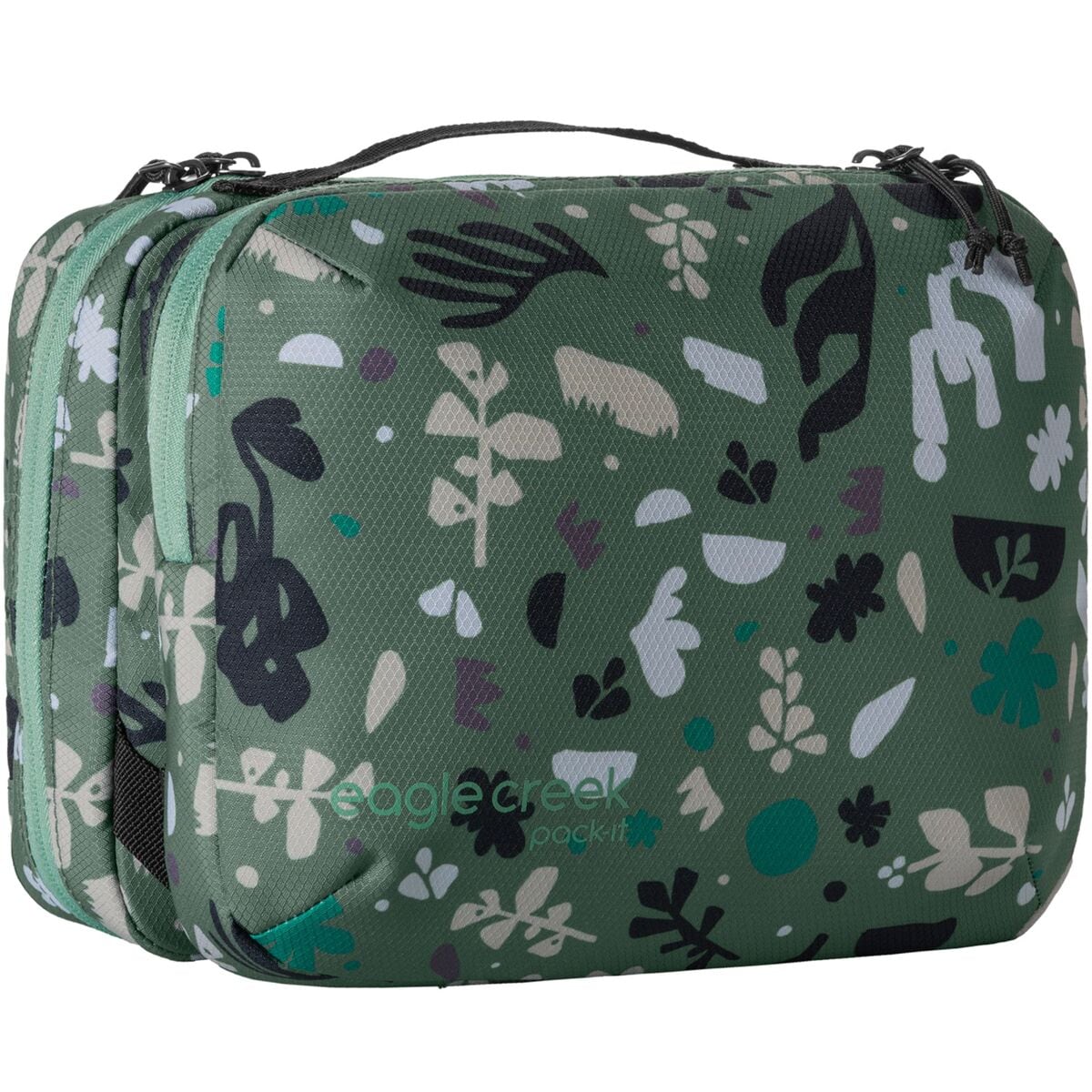 Image of Eagle Creek Pack-It Reveal Trifold Toiletry Kit Roots and Shoots: Duck Green, One Size
