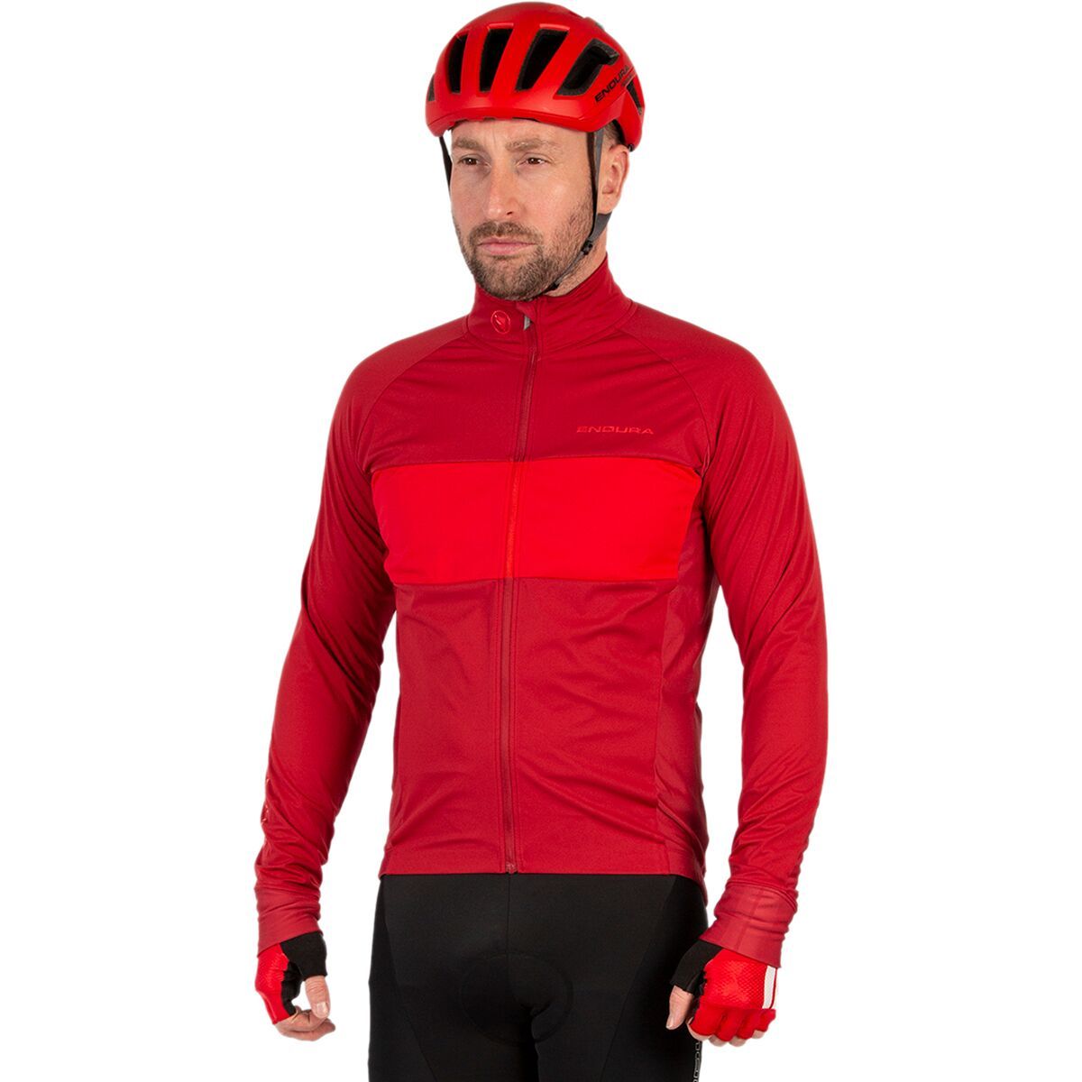 Endura FS260 Pro Jetstrm II Long-Sleeve Jersey - Men's Rust Red, XXL