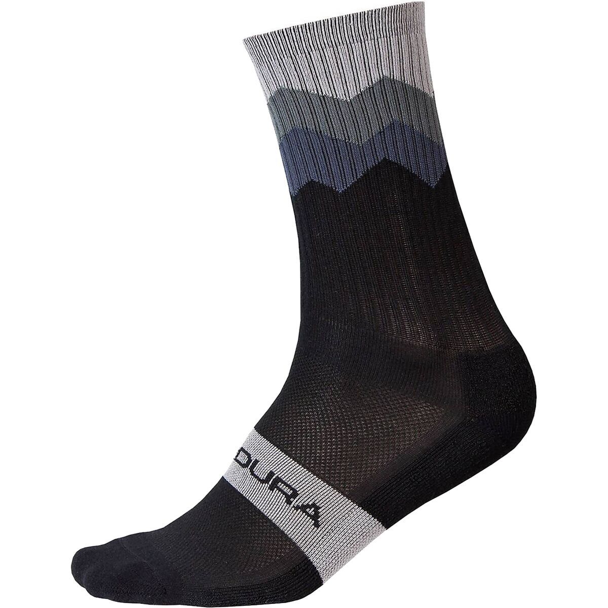 Endura Jagged Sock Black, S/M