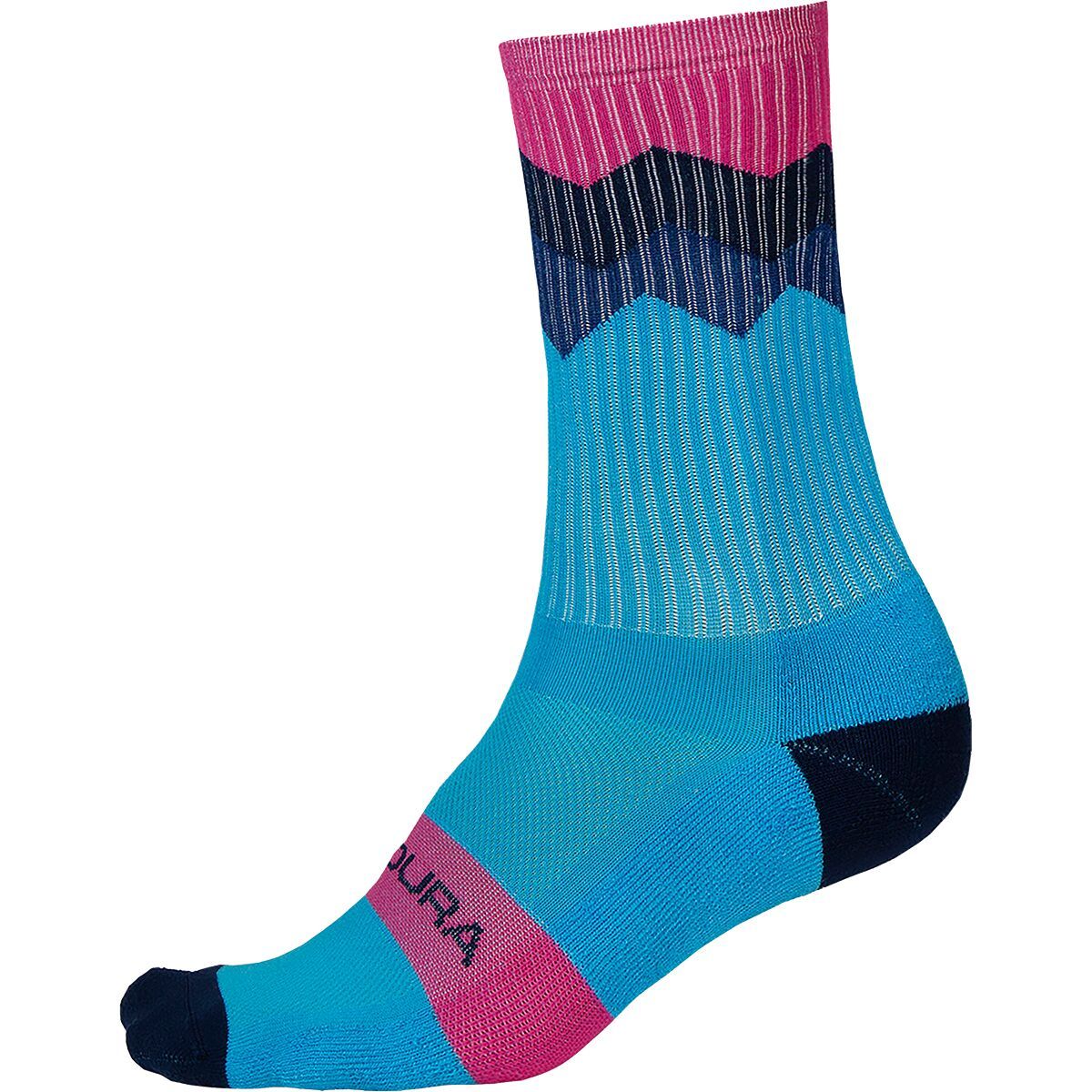 Endura Jagged Sock Electric Blue, L/XL