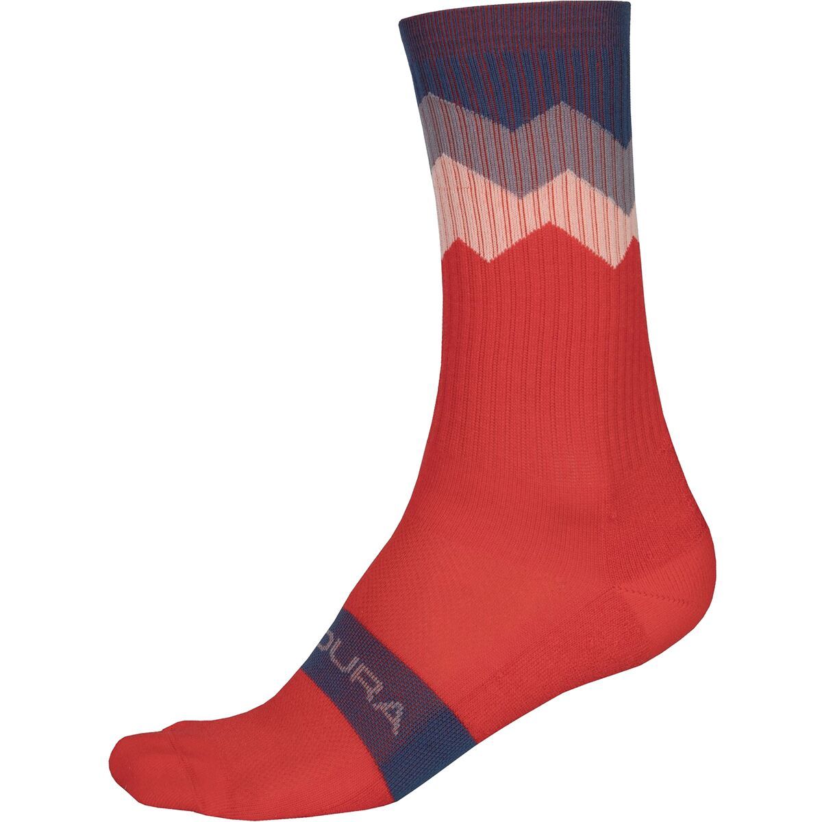 Endura Jagged Sock Pomegranate, S/M