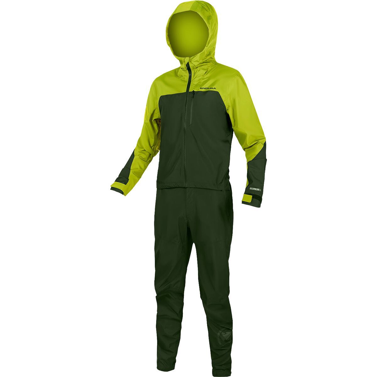 Endura SingleTrack One-Piece Rain Suit - Men's Lime Green, XL