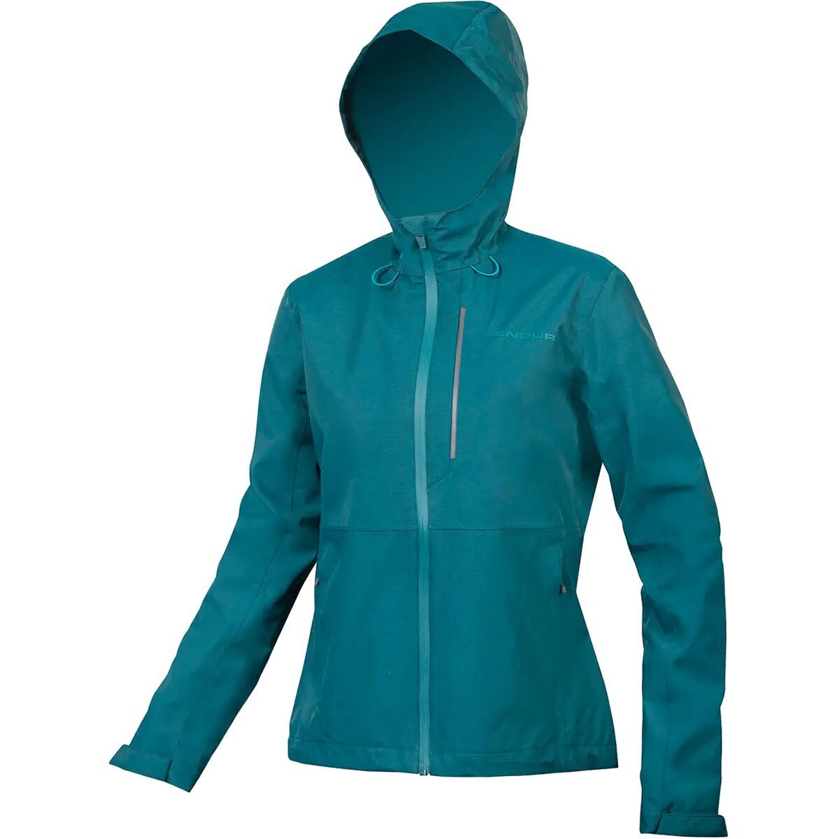 Image of Endura Hummvee Waterproof Hooded Jacket - Women's Deep Teal, XS