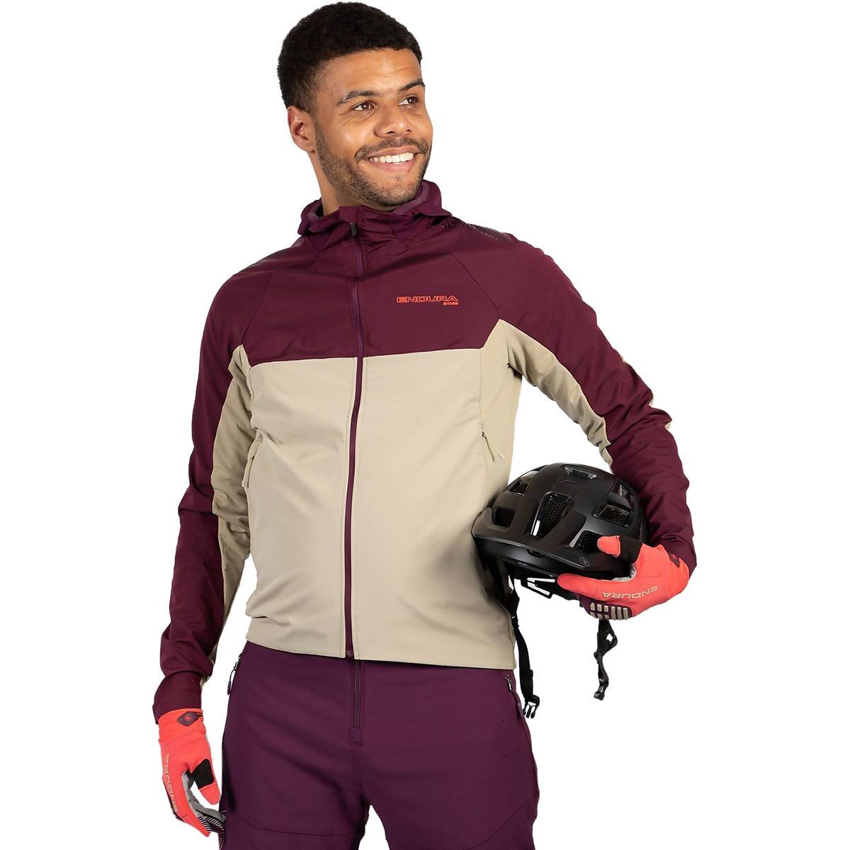 Image of Endura MT500 II Thermal Long-Sleeve Jersey - Men's Aubergine, XL