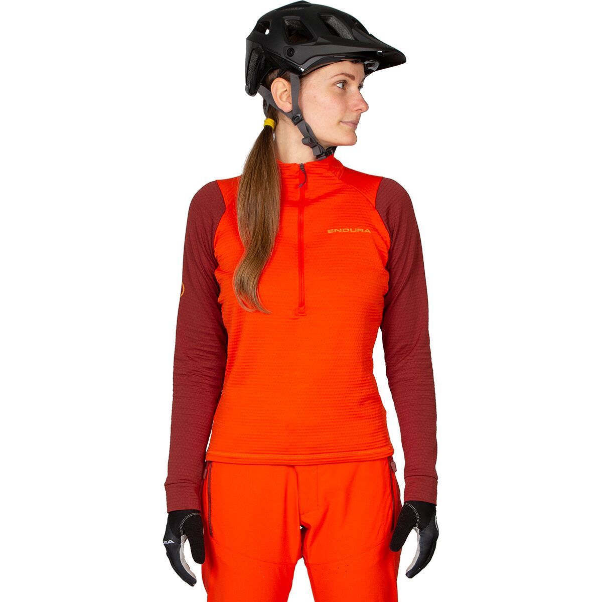 Image of Endura Singletrack Fleece Cycling Jacket - Women's Paprika, S