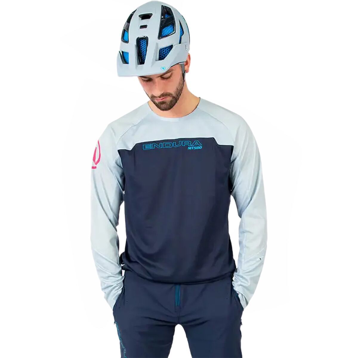 Endura MT500 Burner Long-Sleeve Jersey - Men's Ink Blue, XL