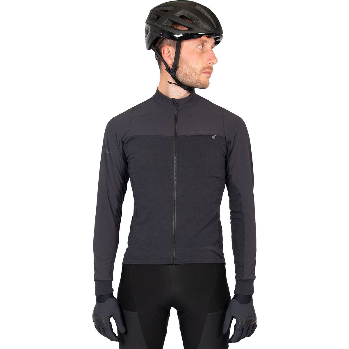 Image of Endura GV500 Long-Sleeve Jersey - Men's Black, S