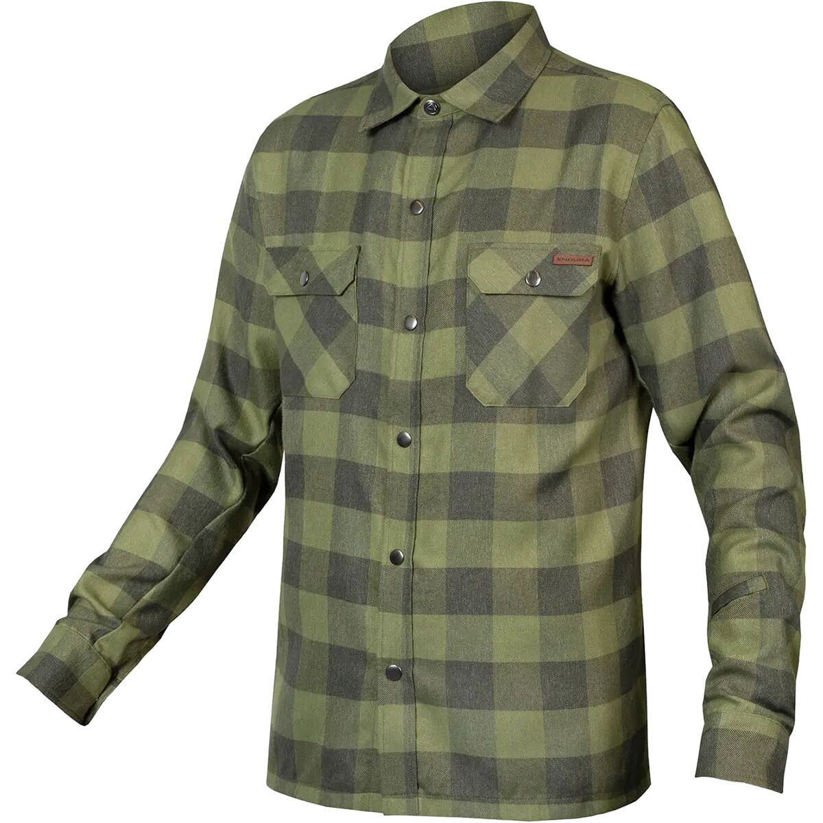 Endura Hummvee Flannel Shirt - Men's Bottle Green, XXL