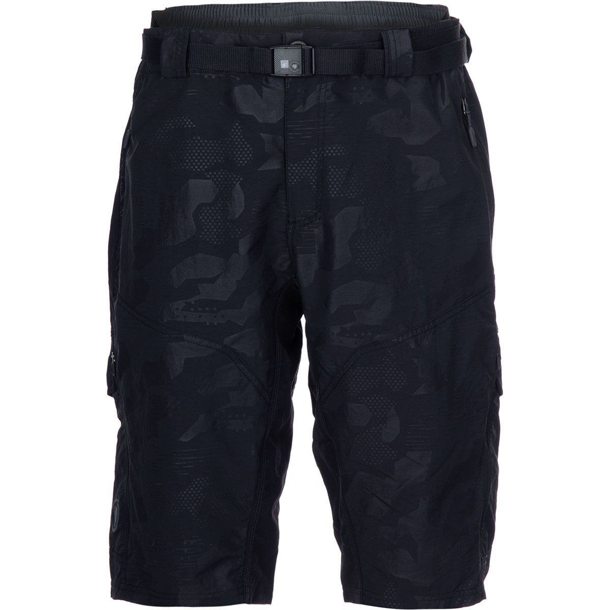 Image of Endura Hummvee Short With Liner - Men's Black Camo, M