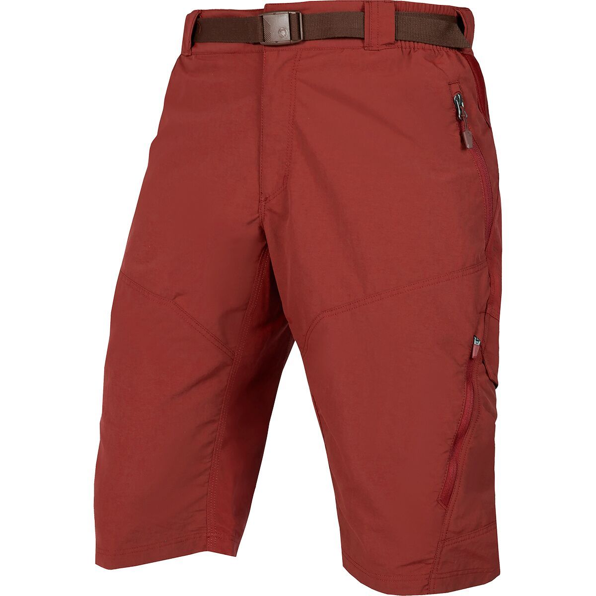Image of Endura Hummvee Short With Liner - Men's Brick Red, M