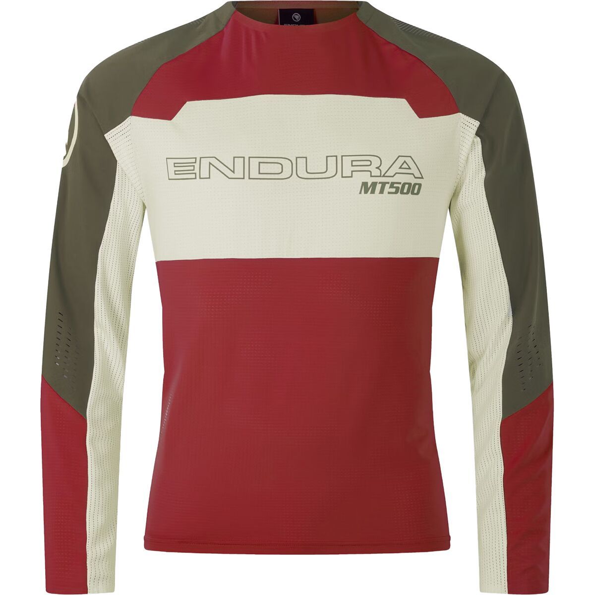 Image of Endura MT500 Burner Lite Long-Sleeve Jersey - Men's Brick Red, XXL