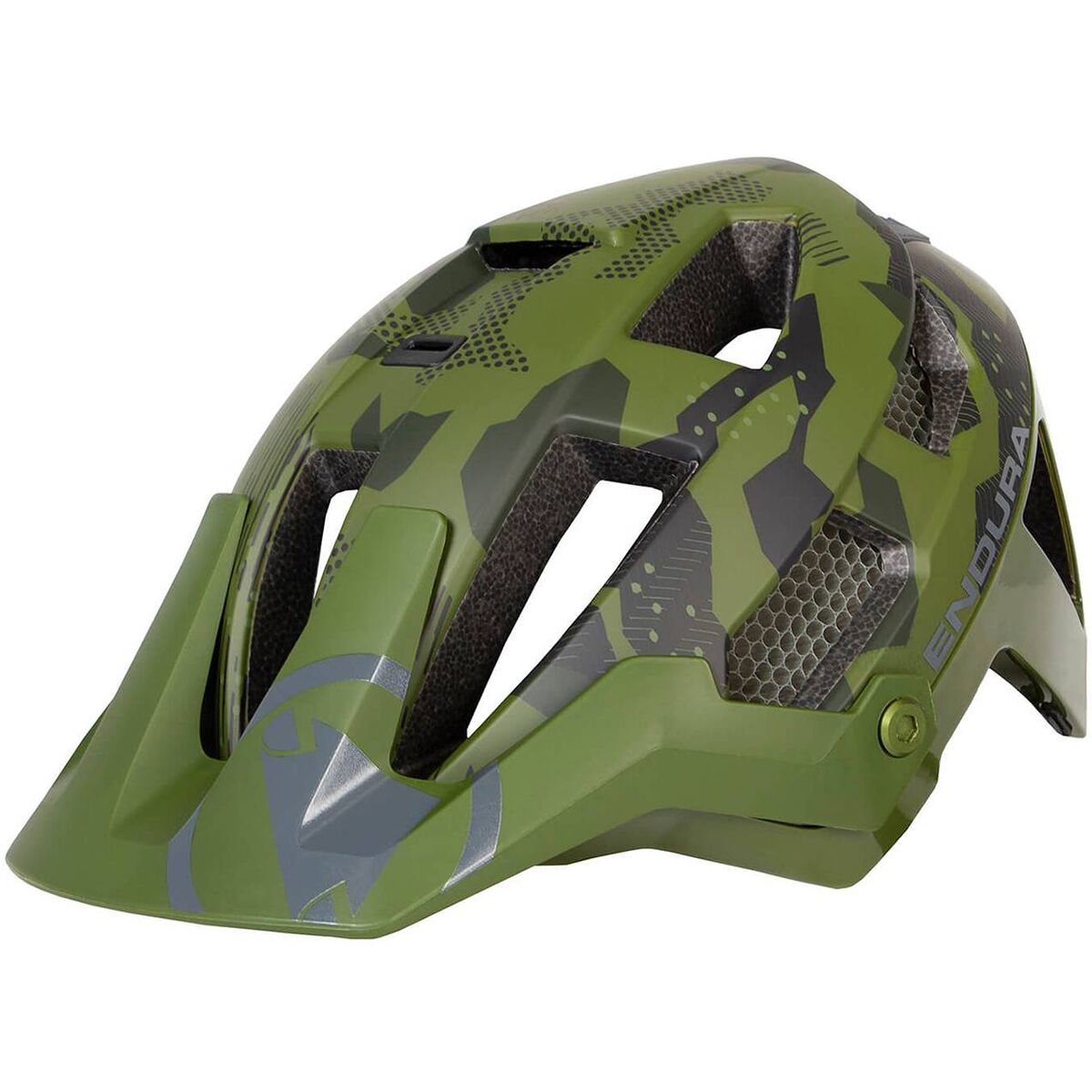 Image of Endura SingleTrack Mips Helmet Olive Camo, M-L