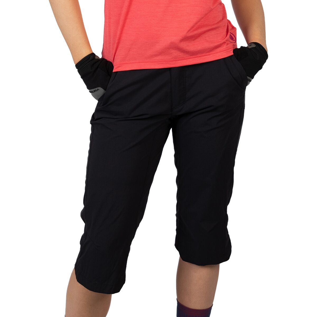 Image of Endura Hummvee 3/4 Short With Liner - Women's Black, L