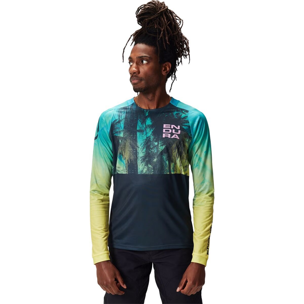 Endura Tropical LTD Long-Sleeve Print Jersey - Men's Atlantic, L
