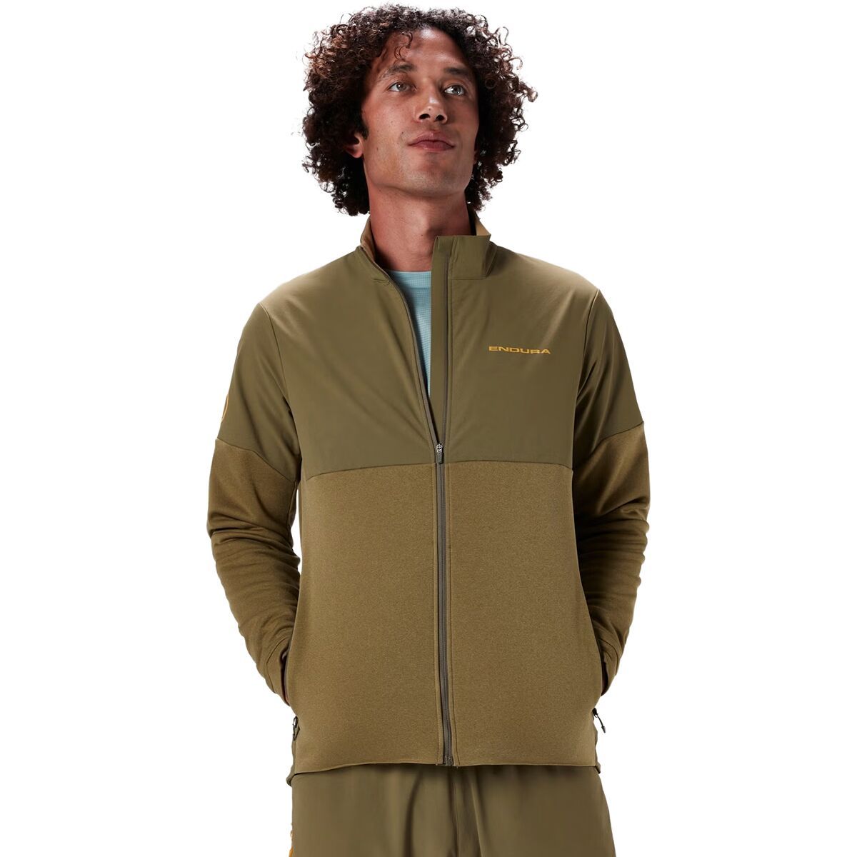 Image of Endura SingleTrack Thermal Jacket - Men's Tweed Green, M