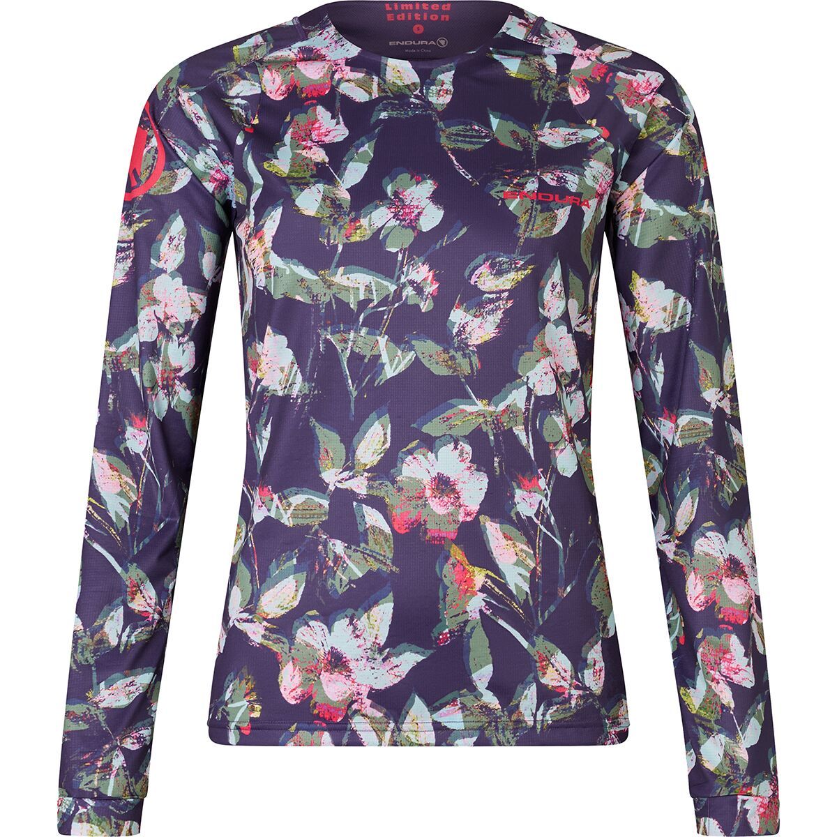 Image of Endura Floral LTD Printed Long-Sleeve T-Shirt - Women's Bramble, XL