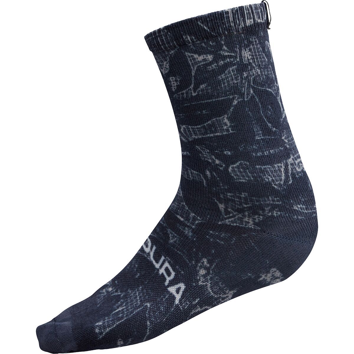 Image of Endura Grid Floral LTD Print Sock Black, L-XL