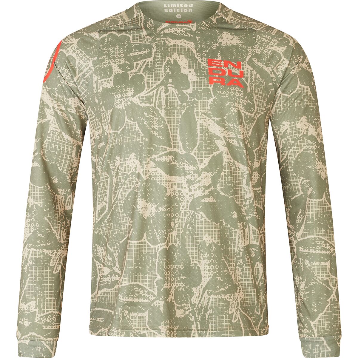 Endura Endura Grid Floral Printed Long-Sleeve T-Shirt - Men's Tweed Green, S