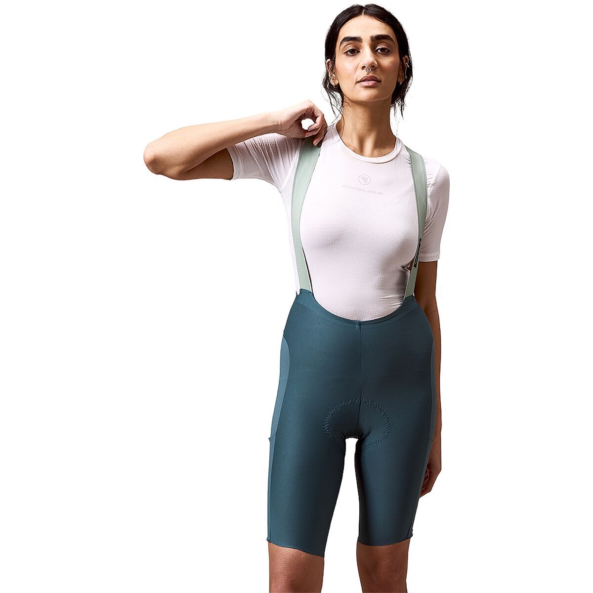 Image of Endura Alltrack Ride Bib Short - Women's Teal, L