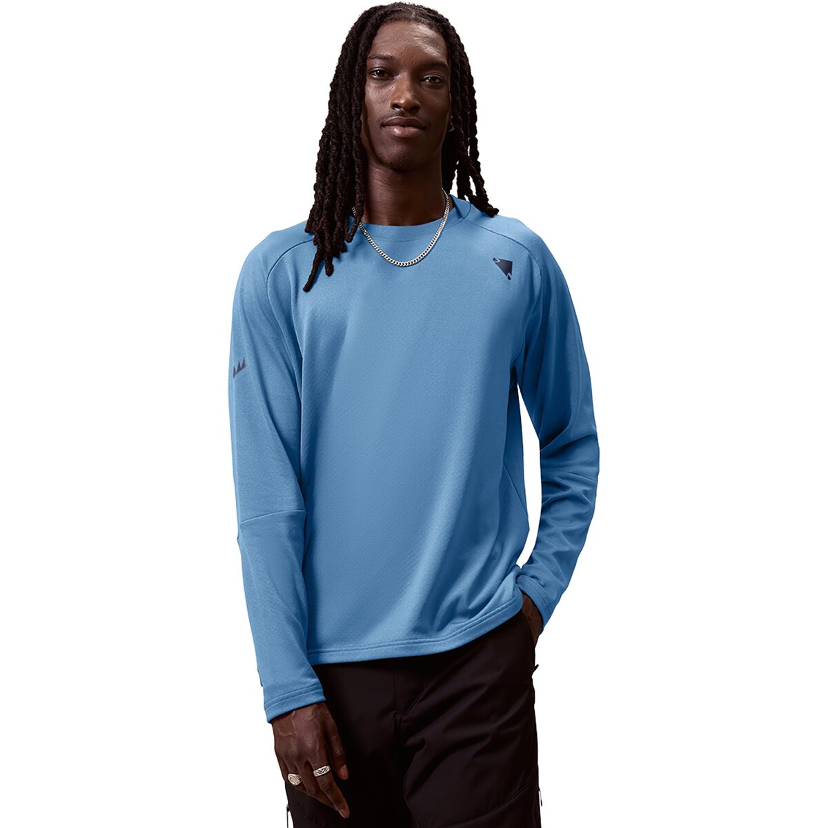 Image of Endura Alltrack Rout Fleece Jersey - Men's Storm Blue, S