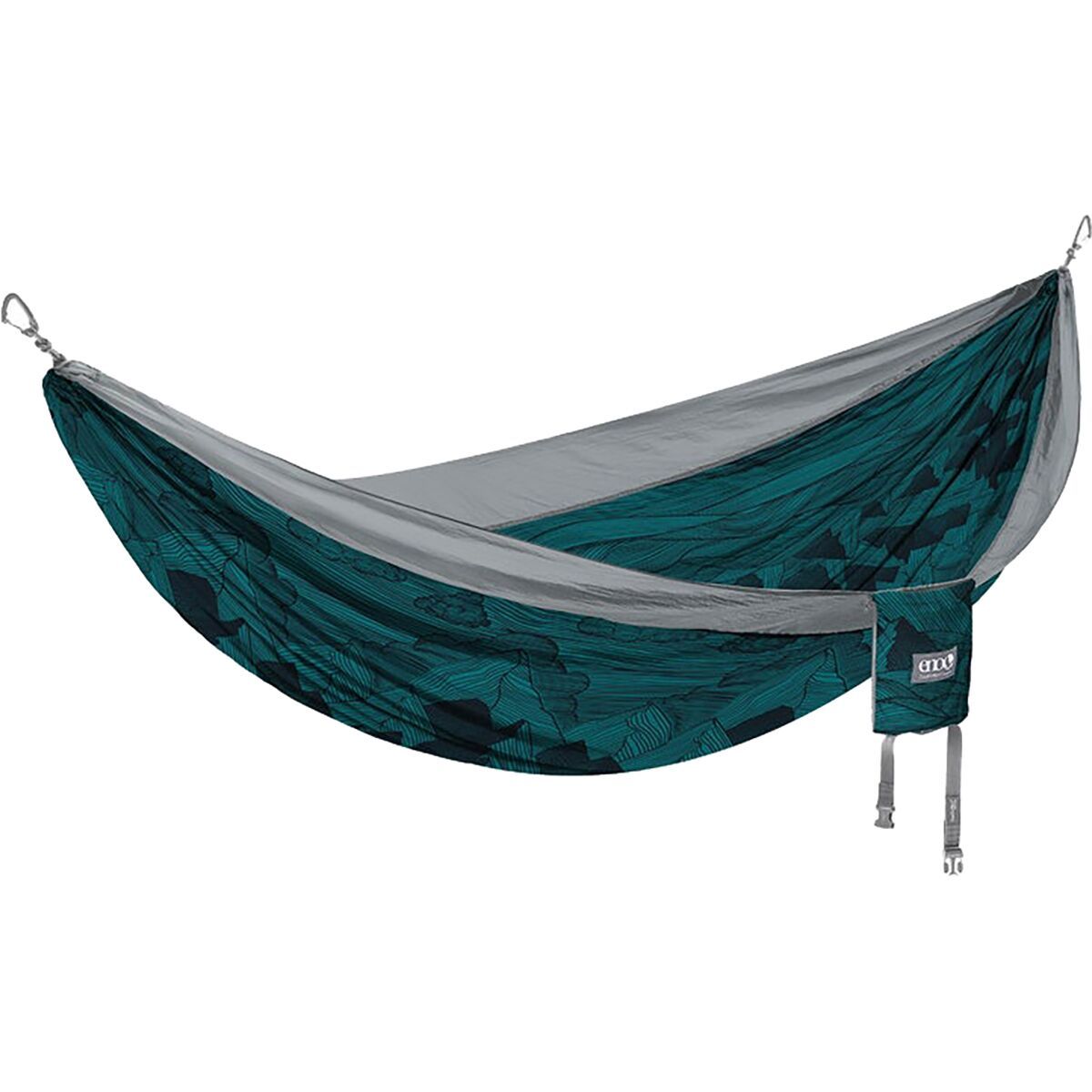 Eagles Nest Outfitters DoubleNest Print Hammock Mountains to Sea/Grey, One Size