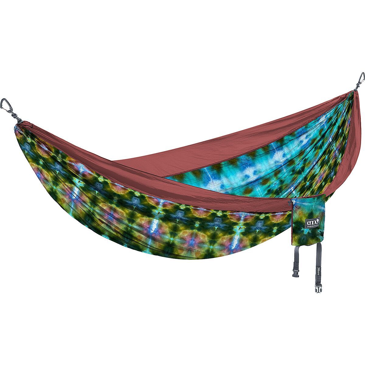 Image of Eagles Nest Outfitters DoubleNest Print Hammock Tie Dye Shibori/Fig, One Size