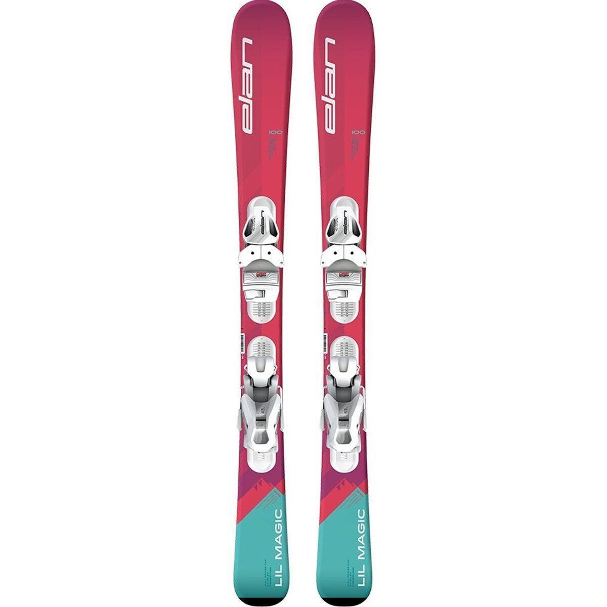 Elan Lil Magic JRS EL 4.5 Ski - 2026 - Kids' Pink, 100cm