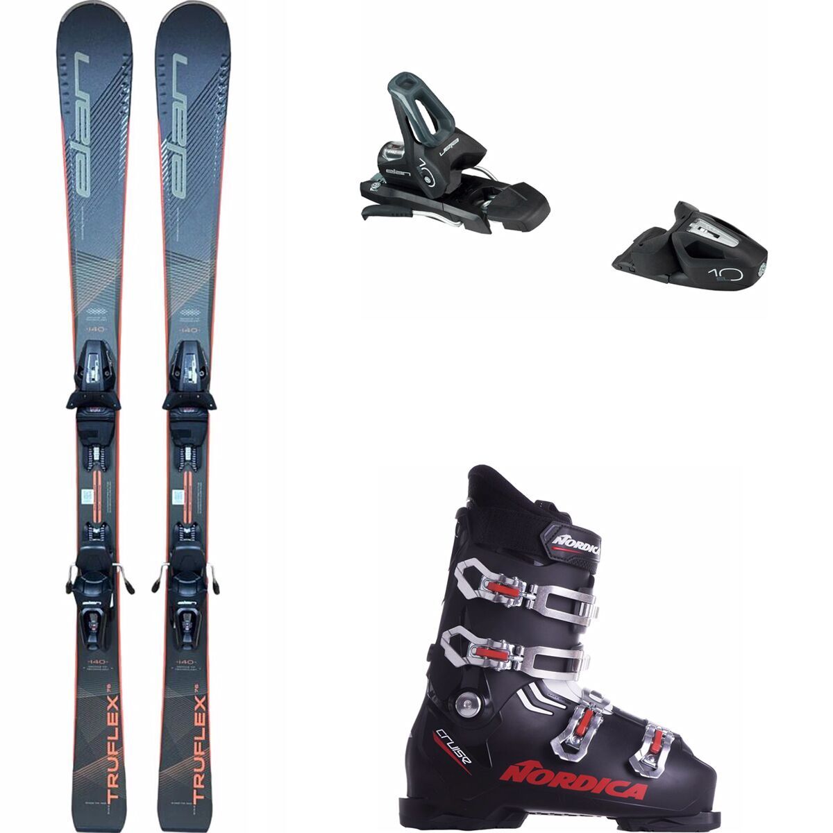 Image of Elan Truflex 76 LS Ski + Elan Shift Binding + Nordica Cruise Boot Ski Size 146cm, Boot Size 25.5