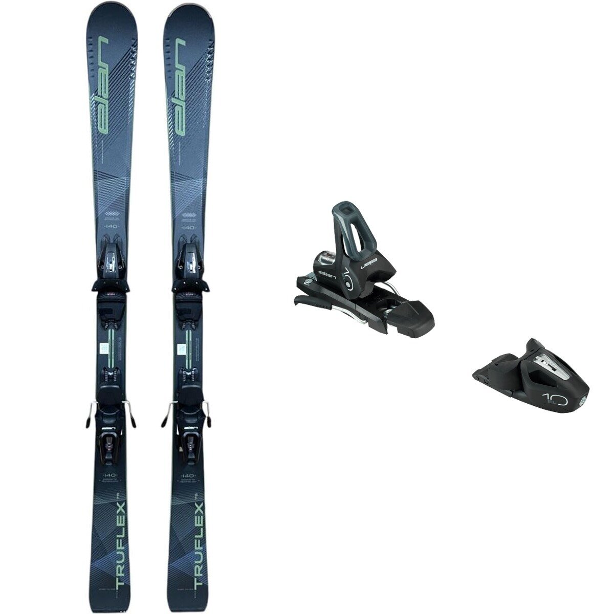 Elan Elan Truflex 76 Ls Ski + El 10.0 Gw Shift Binding - 2025 Green/Black/Green, 152cm/B85mm - $379.99 at Backcountry.com
