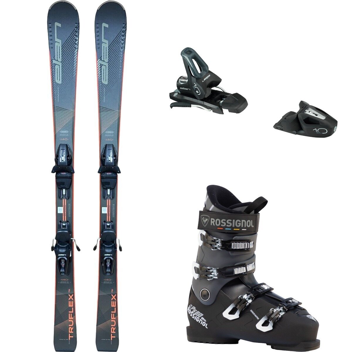 Elan Elan Truflex 76 Ls Ski + El 10 Shift Binding + Speed 80 HV+ Boot Red/Blk/Blk, 140cm/26.5/85mm - $649.95 at Backcountry.com