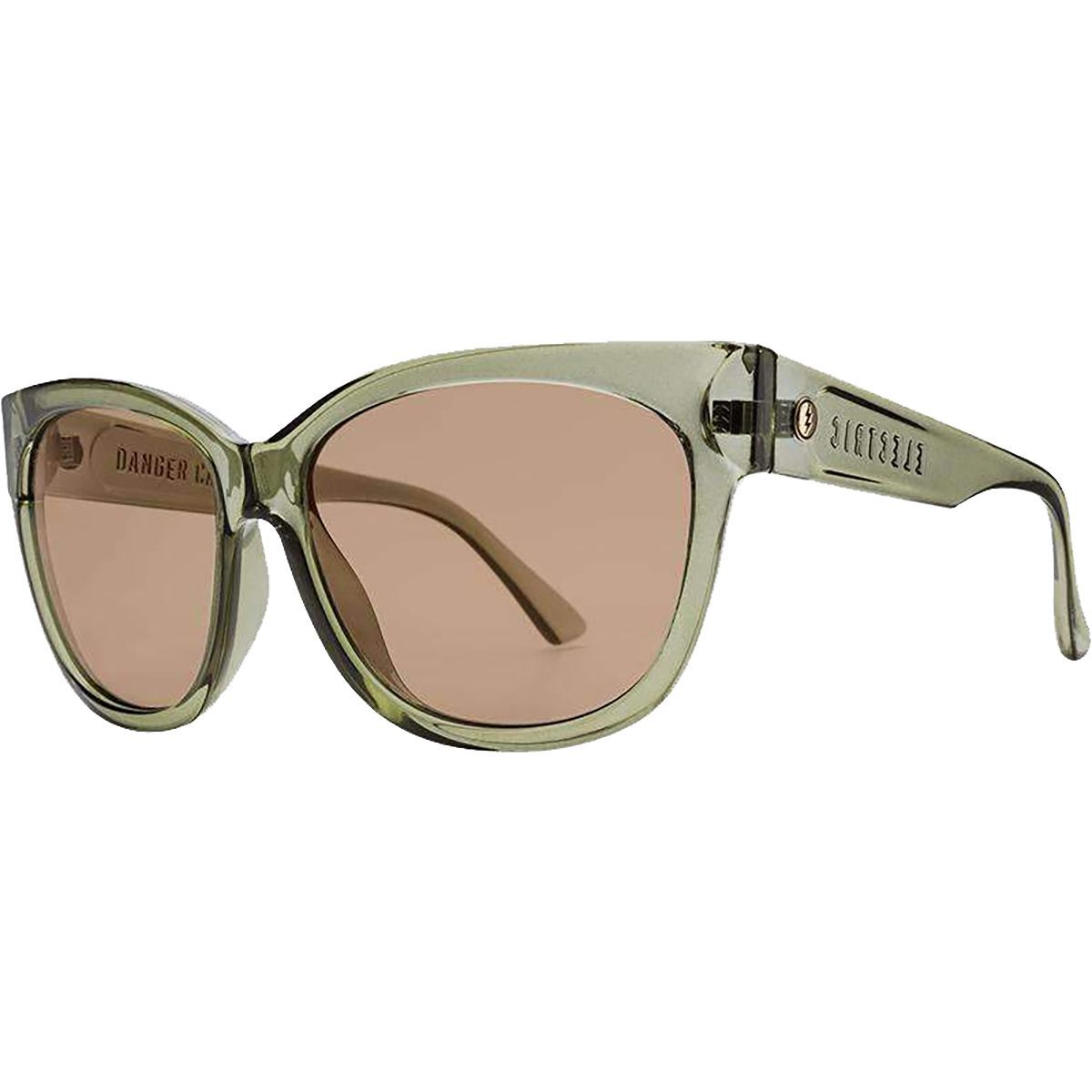 Electric Danger Cat Sunglasses - Women's Gloss Olive/Light Bronze, One Size