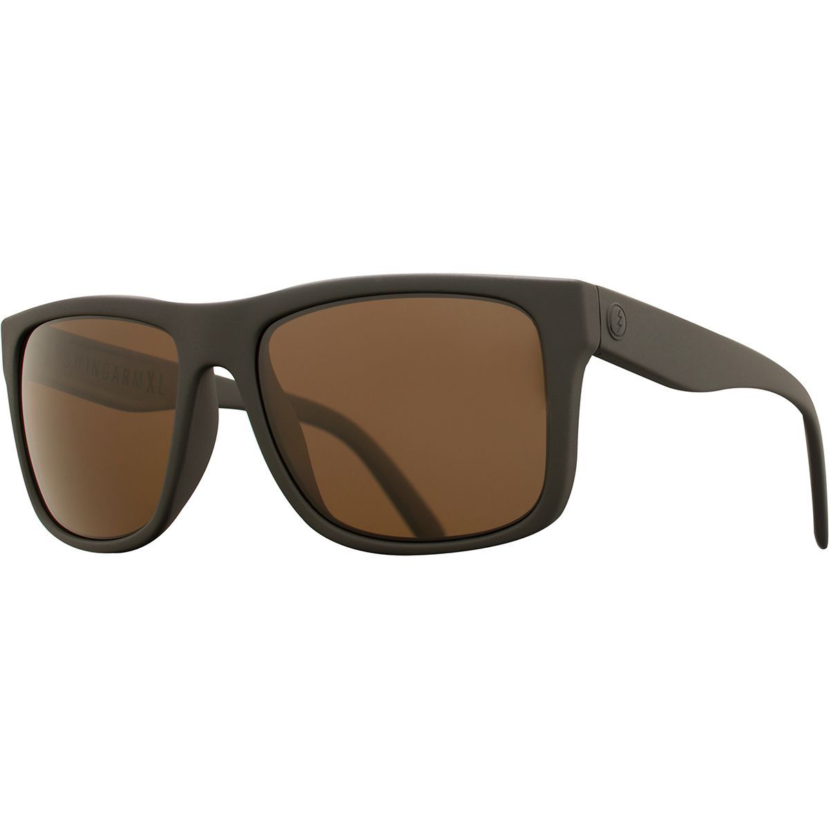 Electric Swingarm XL Polarized Sunglasses Matte Black/Ohm Polar Bronze, One Size