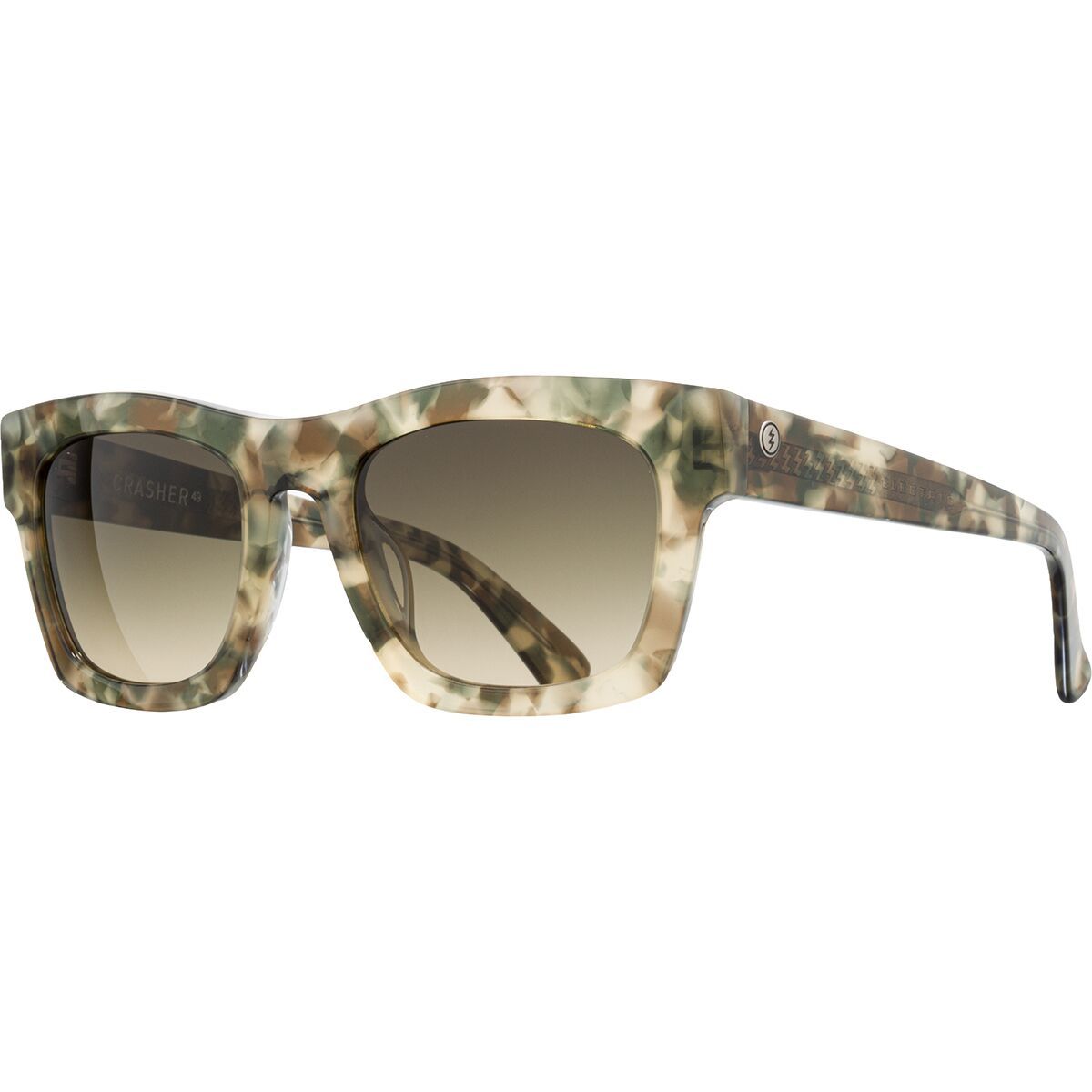 Electric Crasher 49 Sunglasses Green Iguana, One Size