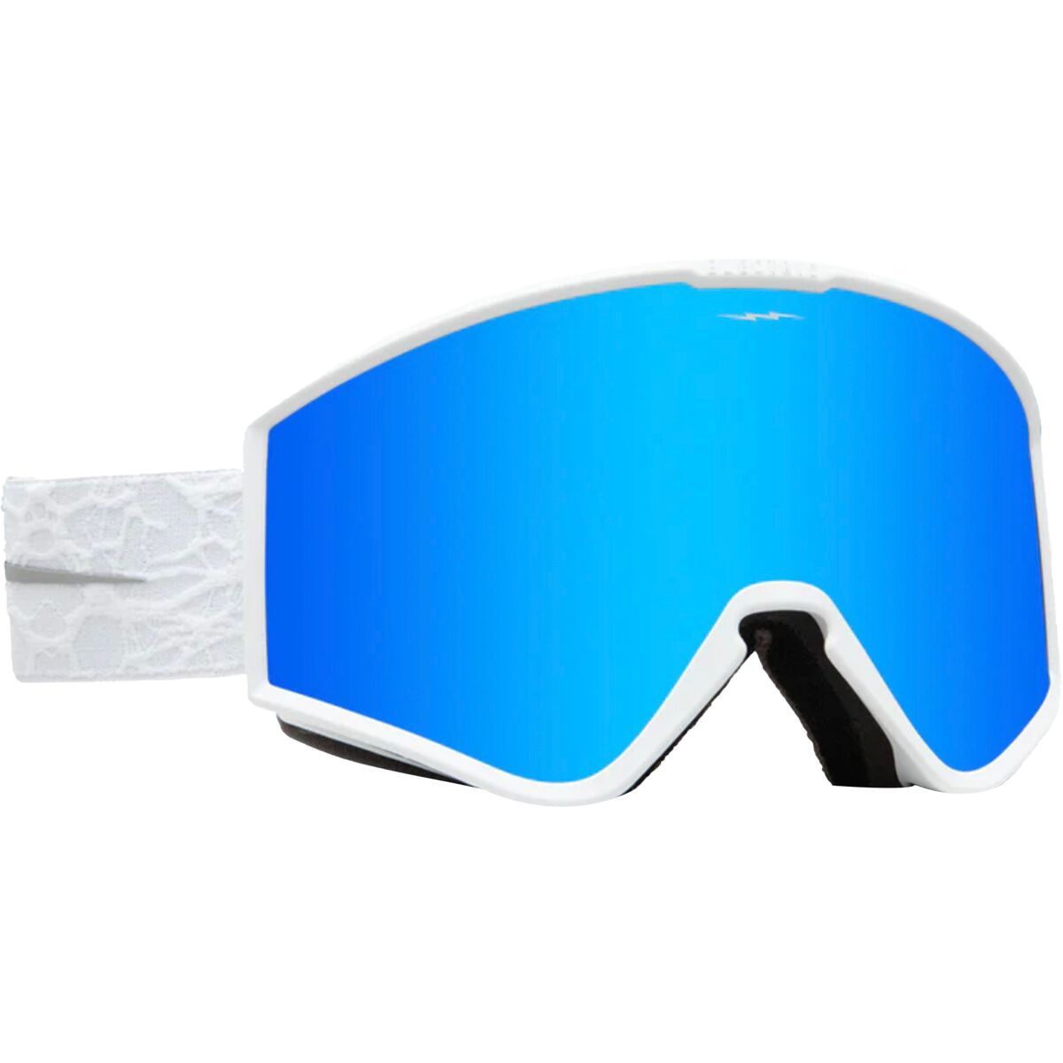 Image of Electric Kleveland Small Goggles - Women's Matte White Nuron/Blue Chrome, One Size