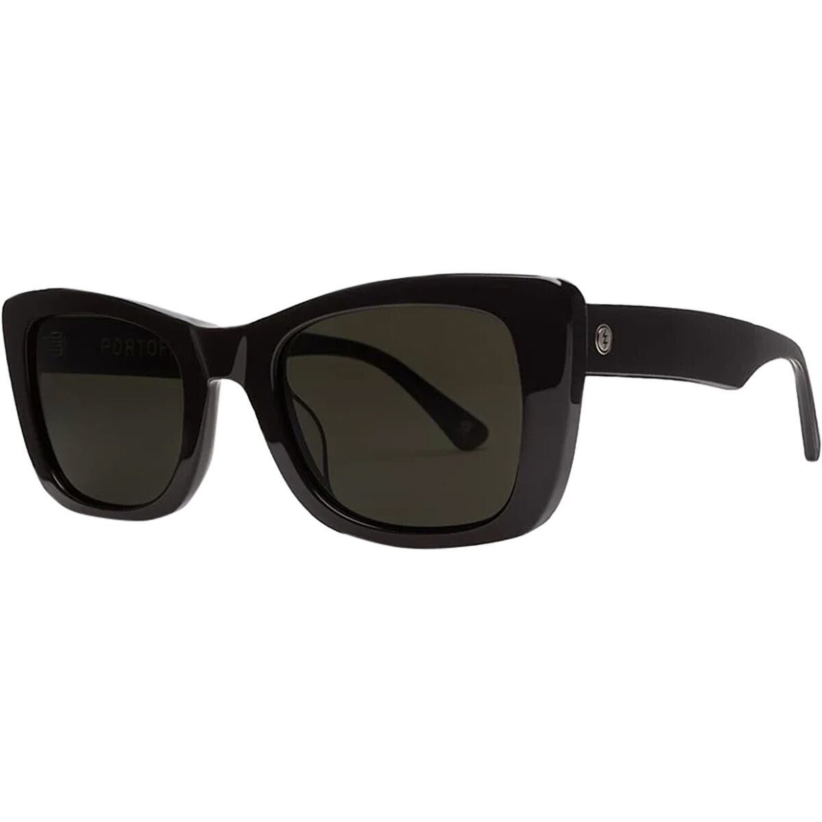 Pre-owned Electric Portofino Polarized Sunglasses In Gloss Black