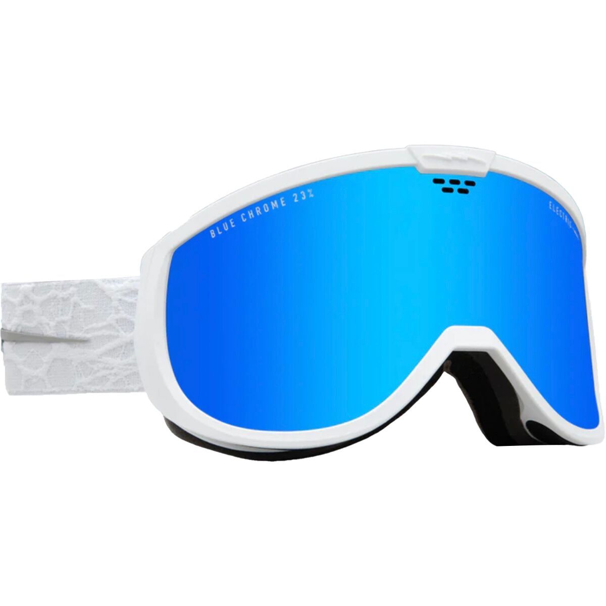 Electric Cam Goggles Matte White Nuron/Blue Chrome, One Size