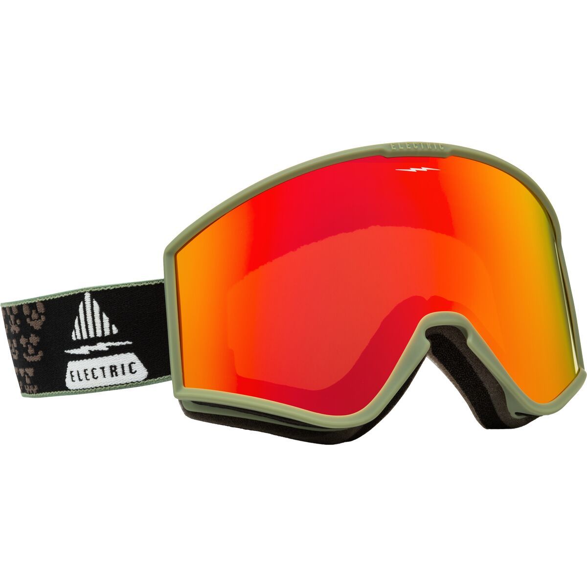 Image of Electric Kleveland Goggles Drama Moss Black,/Red Chrome, One Size
