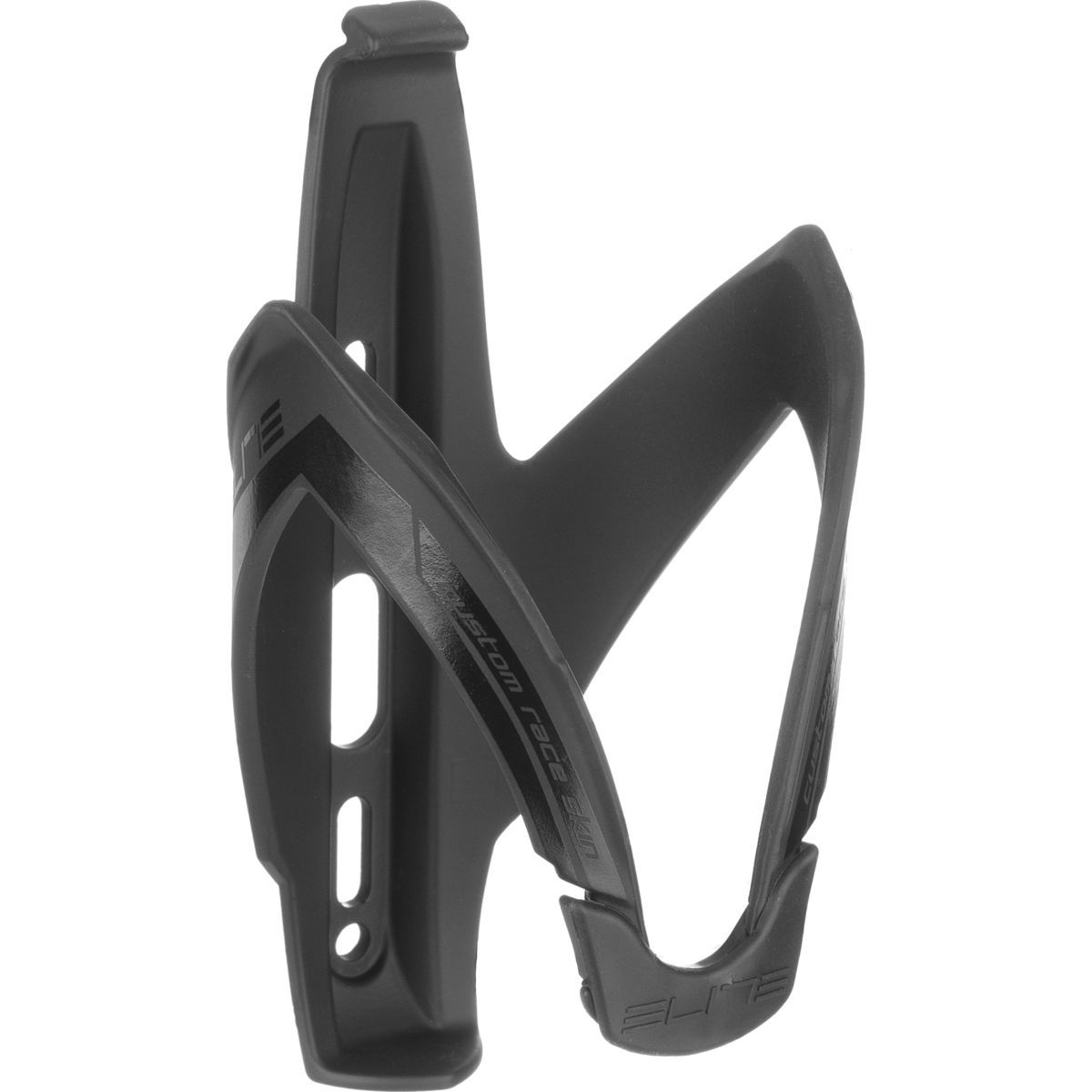 Image of Elite Custom Race Water Bottle Cage Matte Black/Black, One Size
