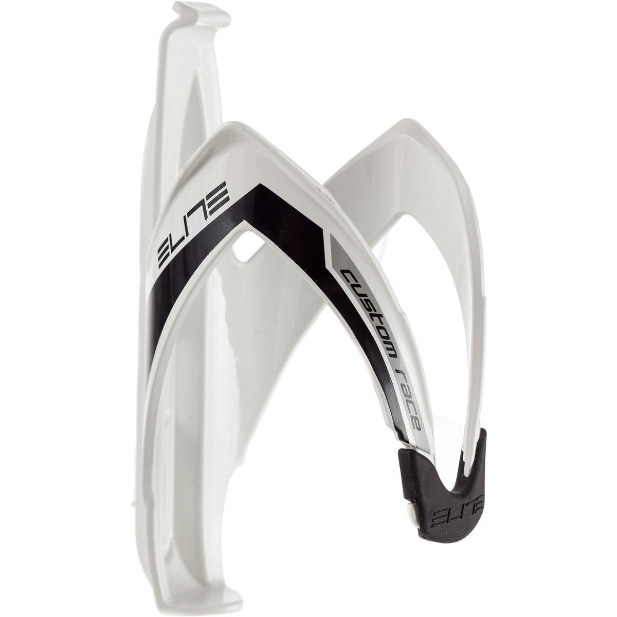 Image of Elite Custom Race Water Bottle Cage White/Black, One Size