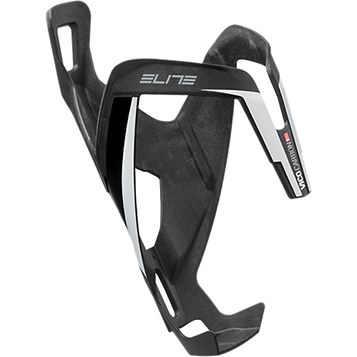 Image of Elite Vico Carbon Bottle Cage Matte Black/White, One Size