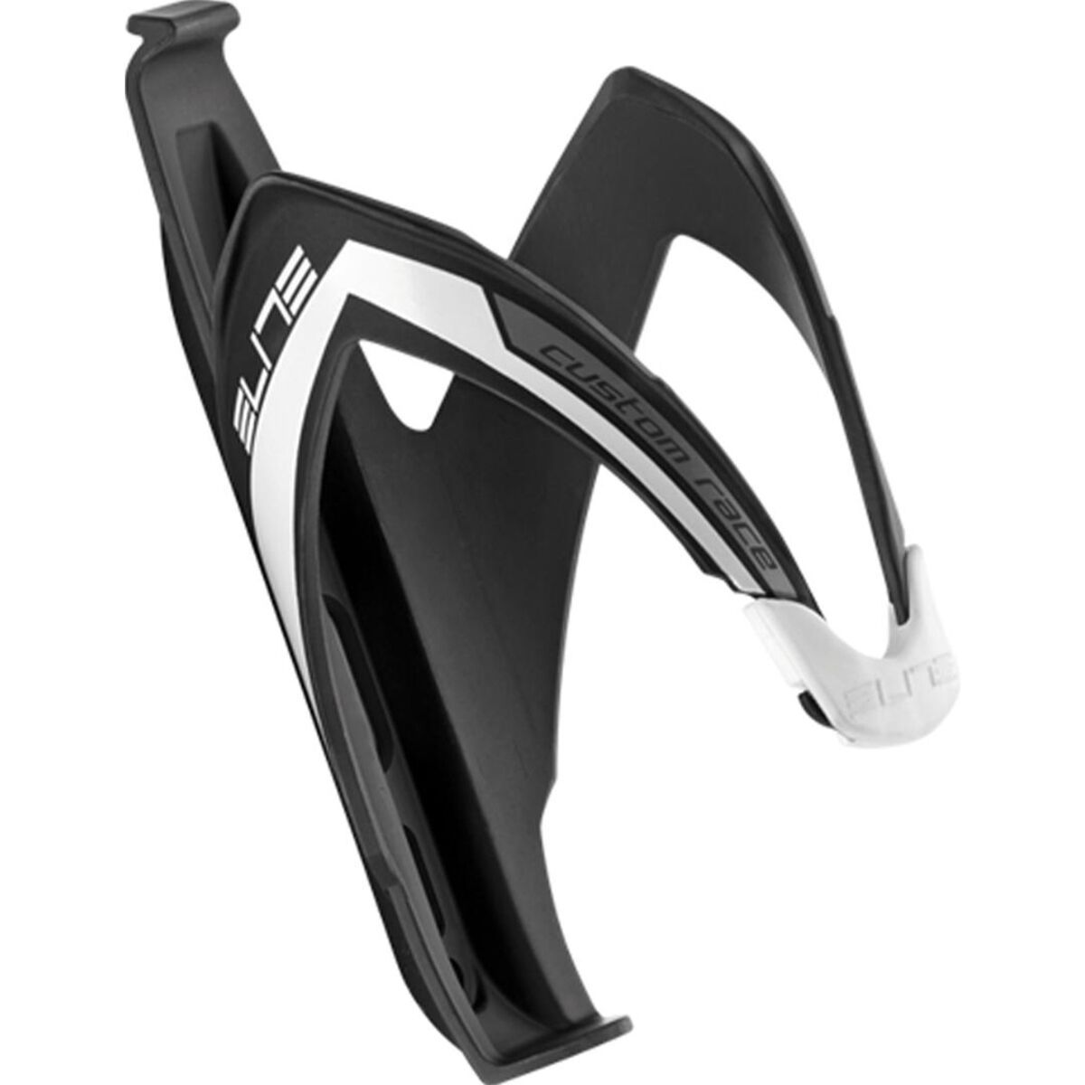 Image of Elite Cycling Custom Race Water Bottle Cage Black/White, One Size