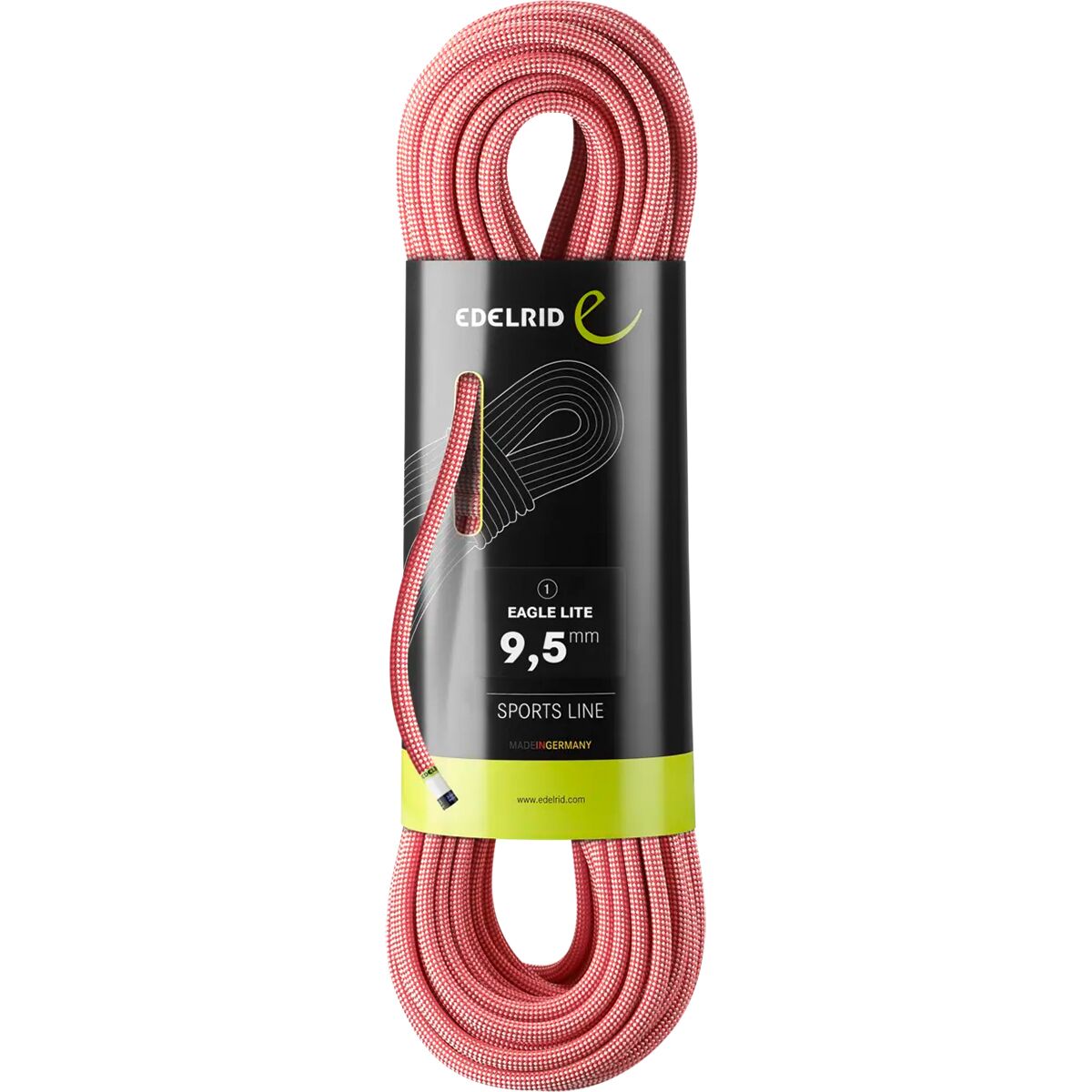 Edelrid Edelrid Eagle Lite Climbing Rope - 9.5mm Red, 60m