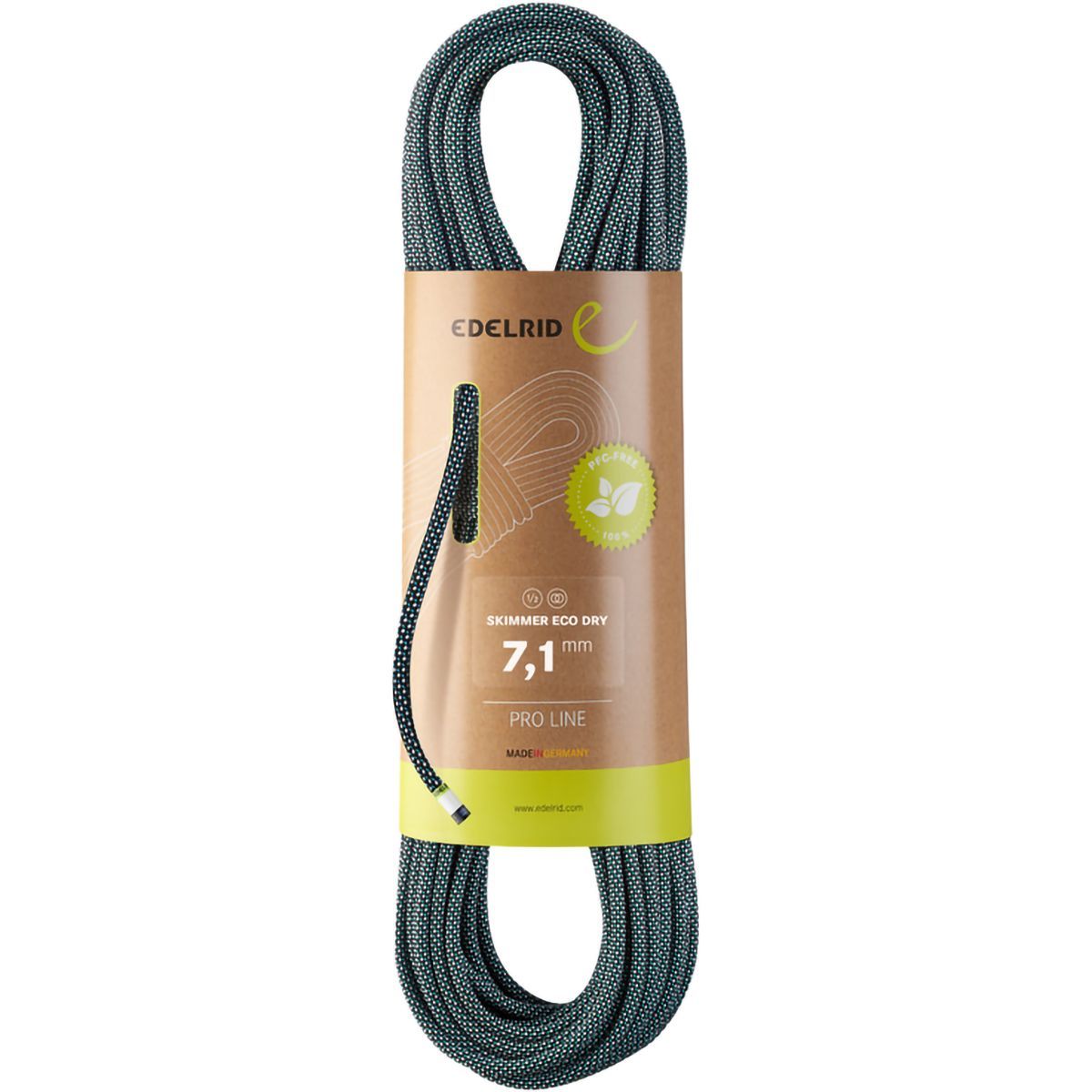 Image of Edelrid Skimmer Eco 7.1mm Dry Rope Night, 70m
