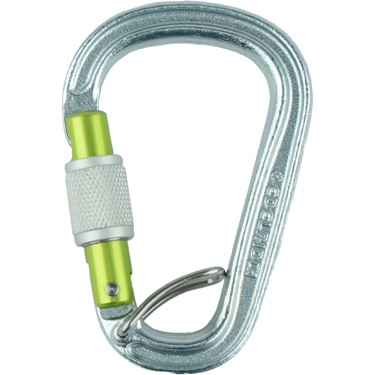 Image of Edelrid HMS Bruce Steel Screw FG Locking Carabiner Silver, One Size